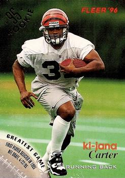 Ki-Jana Carter Cincinnati Bengals 1996 Fleer NFL #28
